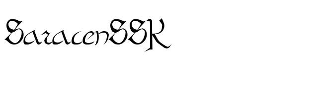 SaracenSSK font preview