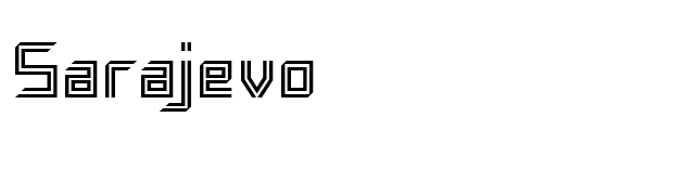 Sarajevo font preview