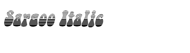 Sargoo Italic font preview