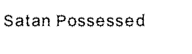 Satan Possessed font preview