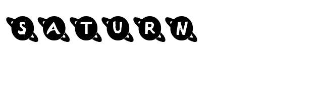 Saturn font preview