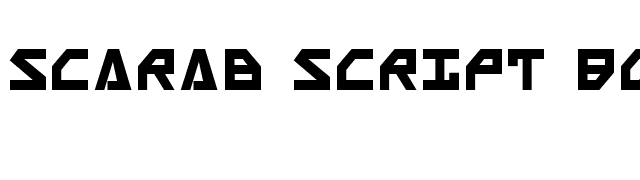 Scarab Script Bold font preview