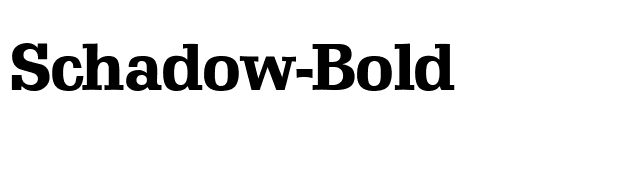 Schadow-Bold font preview