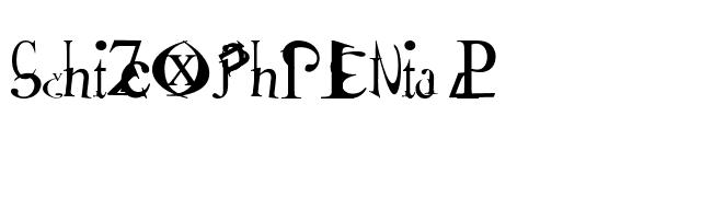 Schizophrenia 2 font preview