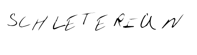 schleterian font preview