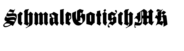 SchmaleGotischMK font preview