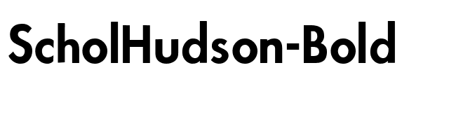 ScholHudson-Bold font preview