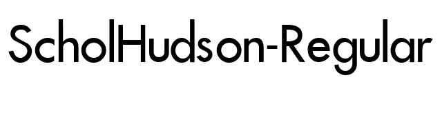 ScholHudson-Regular font preview