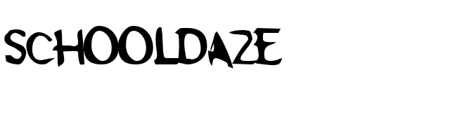 Schooldaze font preview