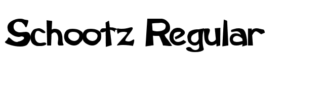 Schootz Regular font preview