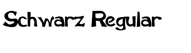 Schwarz Regular font preview