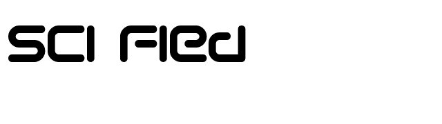 Sci Fied font preview