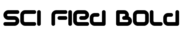 Sci Fied Bold font preview