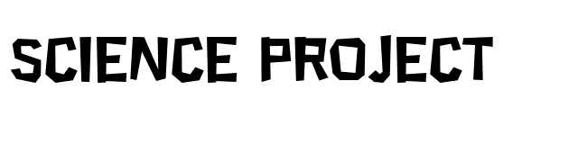 Science Project font preview
