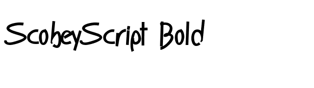 ScobeyScript Bold font preview