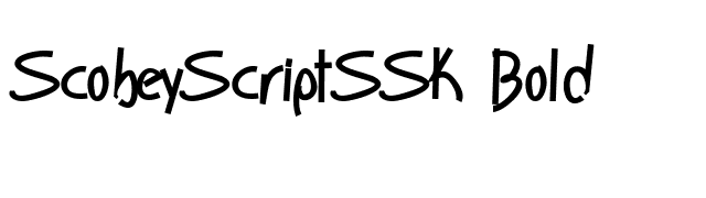 ScobeyScriptSSK Bold font preview