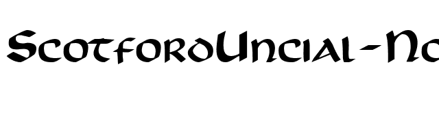 ScotfordUncial-Normal font preview