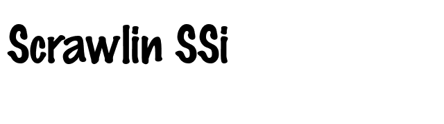 Scrawlin SSi font preview