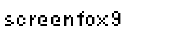 screenfox9 font preview