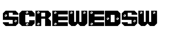 ScrewedSW font preview