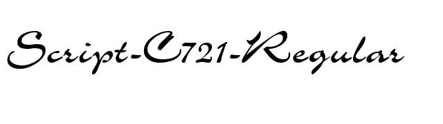 Script-C721-Regular font preview