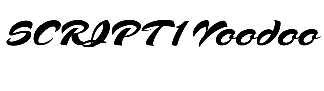 SCRIPT1 Voodoo Script Normal font preview