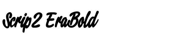 Script2 ExtraBold font preview