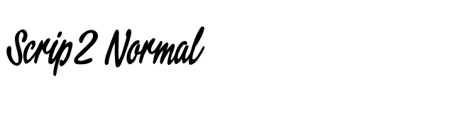 Script2 Normal font preview