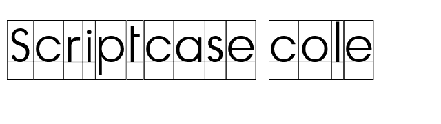 Scriptcase cole font preview