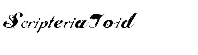 ScripteriaToid font preview