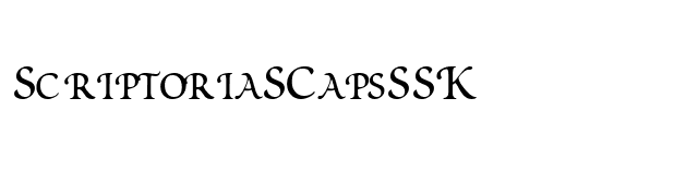 ScriptoriaSCapsSSK font preview