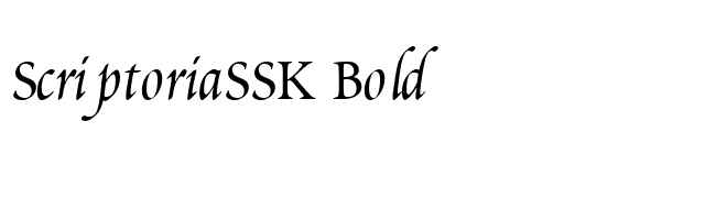 ScriptoriaSSK Bold font preview