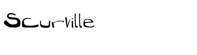 Scurville font preview