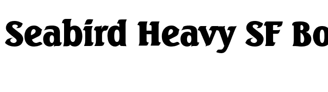 Seabird Heavy SF Bold font preview