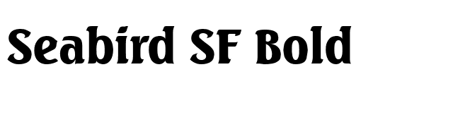 Seabird SF Bold font preview