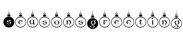 SeasonsGreetings font preview