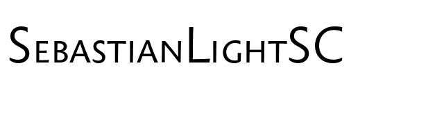 SebastianLightSC font preview