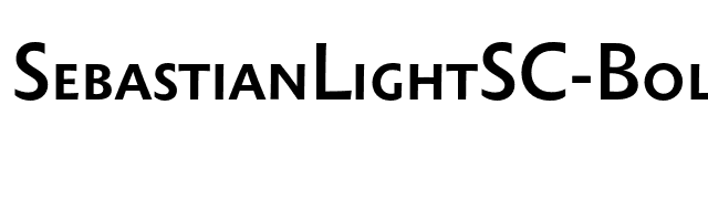 SebastianLightSC-Bold font preview