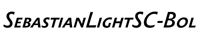 SebastianLightSC-BoldItalic font preview