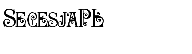 SecesjaPL font preview