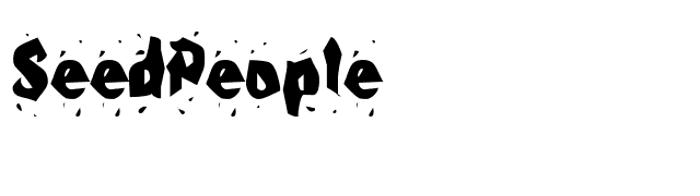 SeedPeople font preview