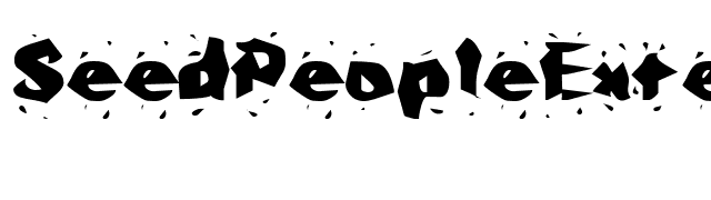 SeedPeopleExtended font preview