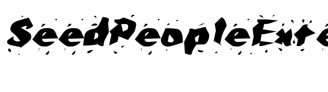 SeedPeopleExtended Oblique font preview