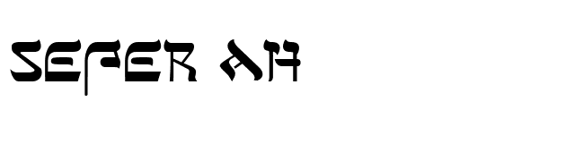 Sefer AH font preview