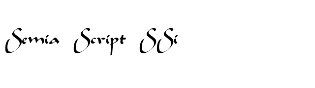 Semia Script SSi font preview