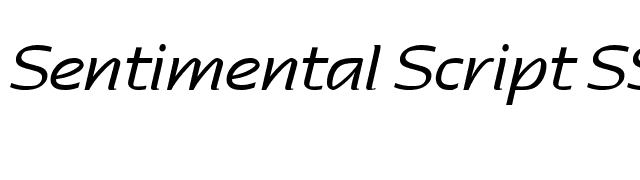 Sentimental Script SSi font preview