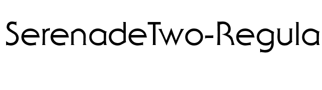 SerenadeTwo-Regular font preview