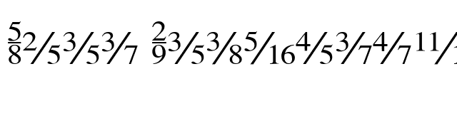 Seri Fractions Plain font preview