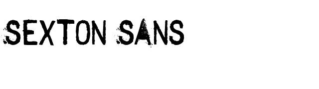 Sexton Sans font preview