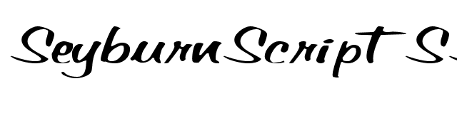 SeyburnScriptSSK font preview